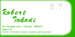 robert tokodi business card