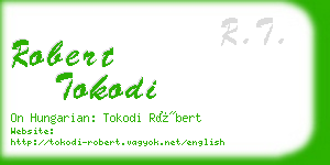 robert tokodi business card